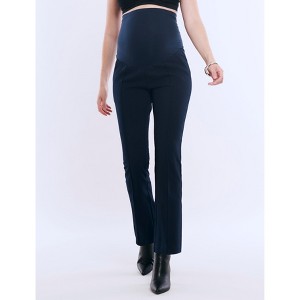Women's Mia Secret Fit Over the Belly Slim Straight Leg Pant | Motherhood Maternity - 1 of 4