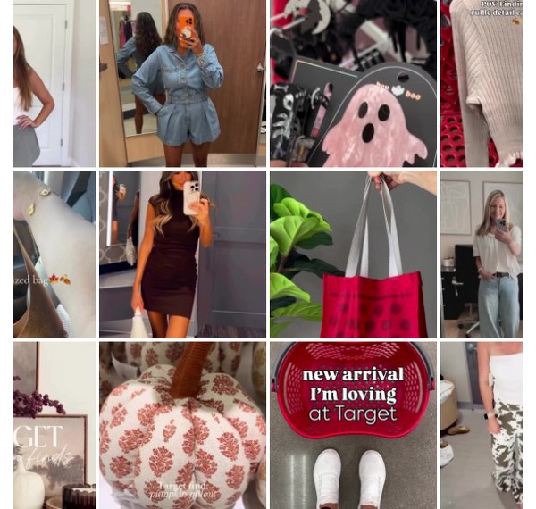 Collage of people showing off their #TargetStyle