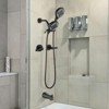 Cobbe 2-Handle Tub and Shower Faucet Set with 5 Settings Dual 2 in 1 Showerhead Tub Spout and 59-Inch Hose Wall Mount Shower System Matte Black - 3 of 4