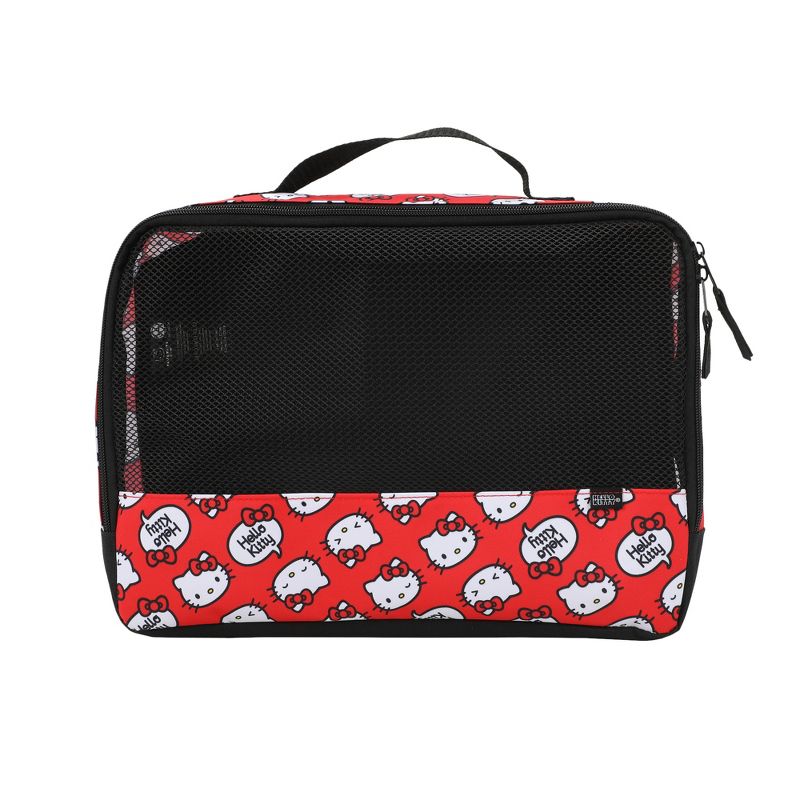 Hello Kitty All-Over Character Print 3-Piece Red Packing Cube Set, 3 of 7