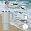 40oz V2 large capacity tumbler, With Handle And Straw Lid - 2 of 4