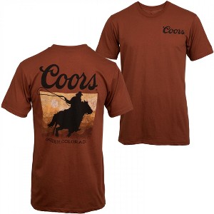 Mens Coors Sunset Rider Front and Back Print T-Shirt - 1 of 4