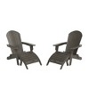 WestinTrends Tuscany HIPS Outdoor Patio Folding Adirondack Chairs with Ottomans (4-Piece Conversation Set) - 4 of 4