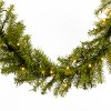 9' Prelit Norwood Fir Artificial Garland Warm White Lights - National Tree Company - 3 of 4