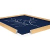 Kate & Laurel All Things Decor 16"x20" Blake Modern Blue Botanical Line Sketch Print 2 Framed Printed Glass - 3 of 4