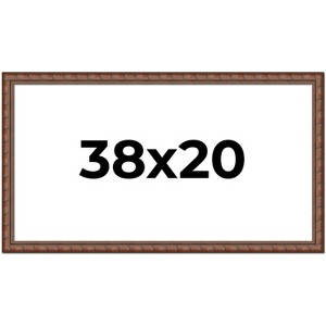 PosterPalooza | 38x20 Modern Bamboo Picture Frame, UV Acrylic, 5 Finishes - 1 of 4