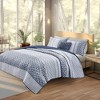 Gracie Mills Theodore 4-Piece Reversible Jacquard Quilt Set with Throw Pillow - 2 of 4