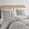 PAGED Full/Queen Comforter Set 3 Piece Chenille Bedding Sets, Cotton Printed Bed in a Bag with 1 Quil and 2 Pillowcases for Bedroom - 4 of 4