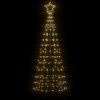 VidaXL Christmas Tree Light with Spikes 220 LEDs Warm White 70.9 in. - 3 of 4