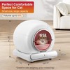 Smart Automatic Self-Cleaning Cat Litter Box, APP Control Covered Litter Box for Multiple Cats, Ultra Odor Control & Touch-Free Cleaning, White - 3 of 4