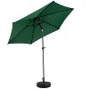 KTMBDW 9'Outdoor Patio Umbrella,Outdoor Table Umbrella, Yard Umbrella,Market Umbrella with 6 Sturdy Ribs,Push Button Tilt and Crank(Base Not Included) - 3 of 4