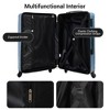 KWPZQEB 9-Piece Luggage Set, ABS+PC Hardshell Suitcases With Spinner Wheels & TSA Lock, Carry On Suitcase Luggage Durable Suitcase - 4 of 4