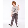 Deux par Deux Boy Parachute Cargo Pocket Jogger Pants Dark Gray - 2 of 4