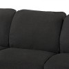 NicBex 76 Inch Morden Linen 3-Seater Sofa Couch with Wood Legs for Living Room,Office,Apartment - 4 of 4