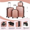 BEAFUP Luggage Sets ABS+PC Hardshell Luggage Hardside Lightweight Durable Suitcase Spinner Wheels Suitcase with TSA Lock (12/20/24/28) - 4 of 4