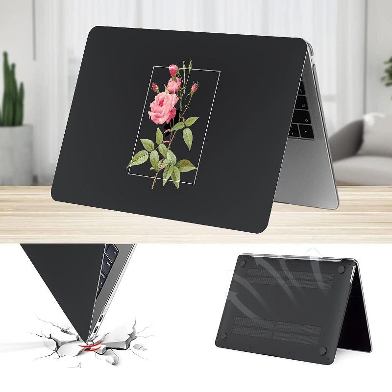 SaharaCase HybridFlex Arts Case for Apple MacBook Air 13" M1 Chip Laptops Black Rose (LT00004), 4 of 8
