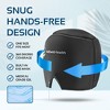 Allsett Health Migraine Relief Cap, One Size Fits All Hot/Cold Gel Compress, Built in Face and Eye Mask, Hangover, Sinus, and Stress Relief- Black - 3 of 4