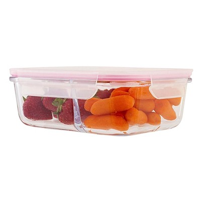 Lexi Home 94.5 Oz Acrylic Fridge Produce Storage Organizer With Divider :  Target