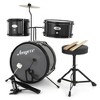 3-Piece Drum Set - Complete Junior Drum Kit with Cymbal, Stool, Sticks & Pedal. The Perfect Beginner Kit for Boys & Girls - 3 of 4