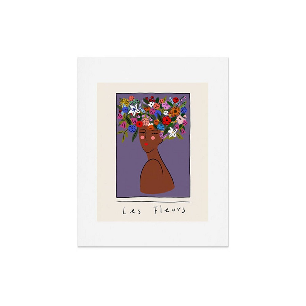 Photos - Other Decoration Deny Designs 16"x20" Constanza Illustrates Les Fleurs Art Print: Matte Finish, Cardstock Paper, Modern Decor
