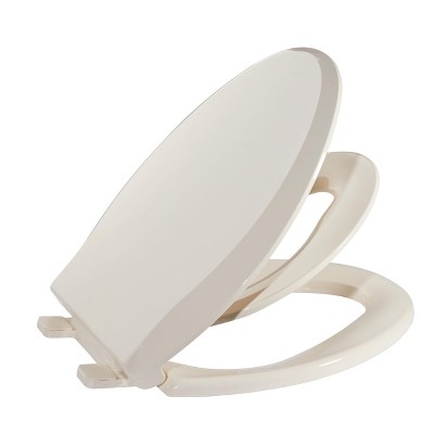 Round Toilet Seat with Cover - Soft-Close Toddler Potty Training Seat, Durable Hinges & Easy Release Hardware - PP Material