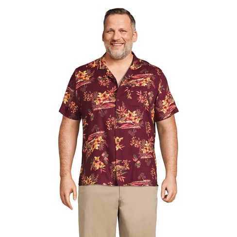 Men Beach Shirt Men Hawaiian Shirt Men Tropical Print One 