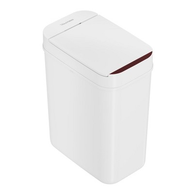 ITouchless 3 Gallon Sensor Trash Can | Automatic Motion Control Bathroom Bin | White Slim Design