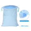 Unique Bargains 100% Cotton Reusable Washable Luggage Organizer Drawstring Bags 12 Pcs - 3 of 4