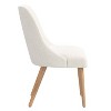 Skyline Furniture Sherrie Upholstered Dining Chair White: Mid-Century Modern, Boucle Fabric, Tapered Legs - 3 of 4