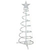 Northlight Set of 3 Green Lighted Spiral Christmas Trees, 3', 4', and 6' - 4 of 4