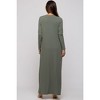 PinkBlush Olive Ribbed Sleeveless Dress Cardigan Maternity Set - 3 of 4