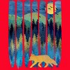 Women's Design By Humans Fox Forest Night By Maryedenoa Racerback Tank Top - 2 of 3