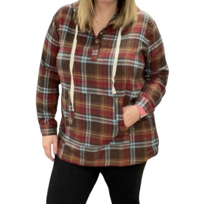 Women's Color Stitched Brush Thermal Top - KORI