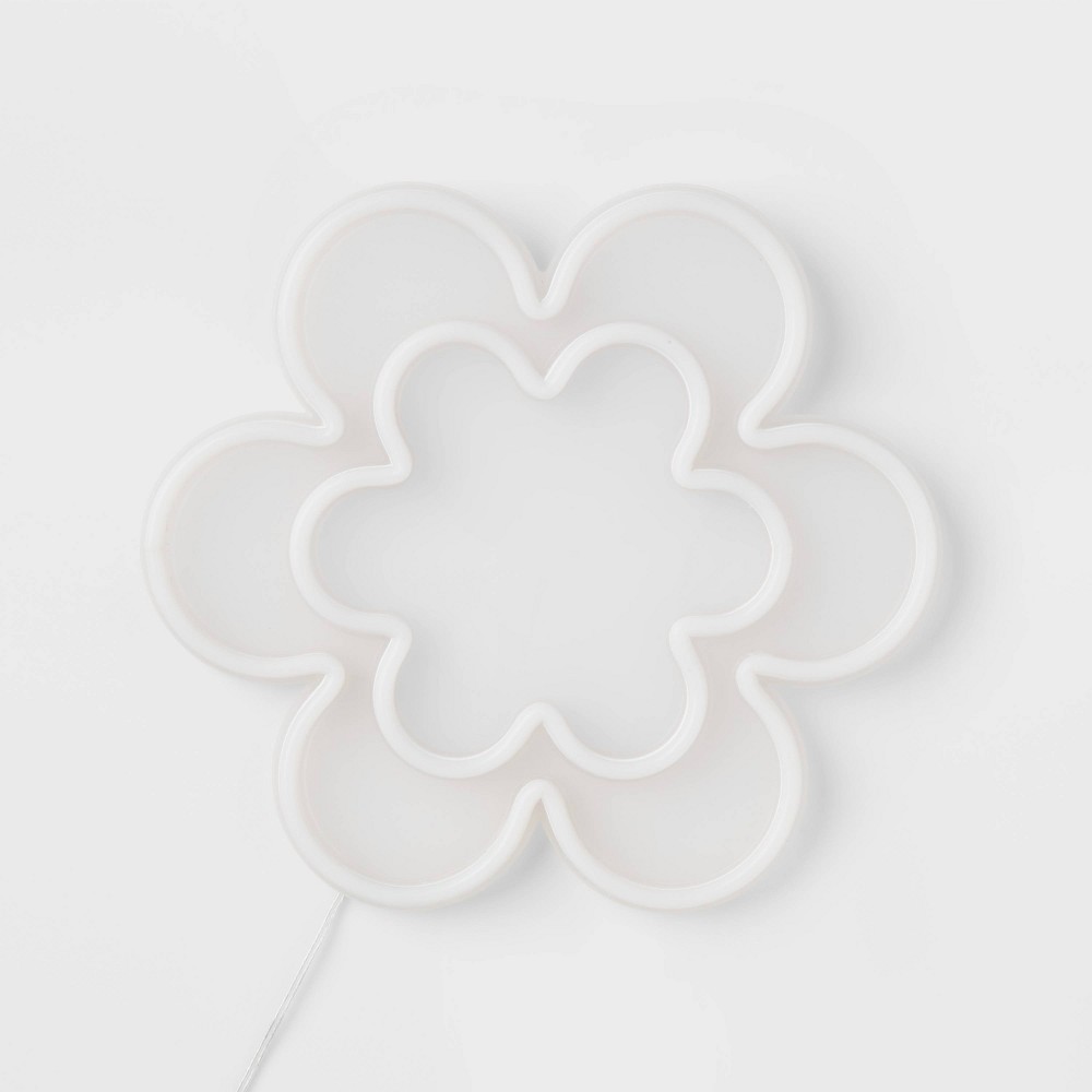 Photos - Floodlight / Street Light Flower Kids' Neon Light - Pillowfort™