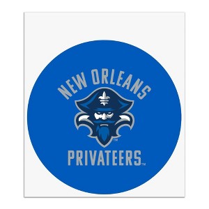 The University of New Orleans Privateers Logo Automotive Car Window Locker Circle Bumper Sticker - 1 of 4