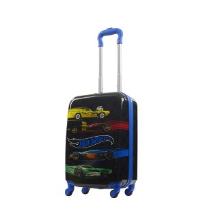 MATTEL Ful HOT WHEELS 20.5" Hard side Kids Spinner carry-on luggage - 1 of 4