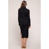 Pinkblush Black Long Sleeve Turtleneck Maternity Sweater Dress - 3 of 4