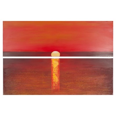 Sanibel Sunset Diptych Wall Art - Safavieh