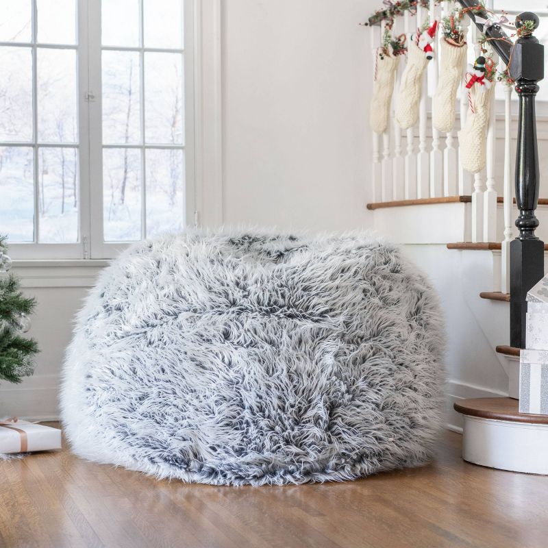 Lachlan Furry Bean Bag - Christopher Knight Home, 4 of 6