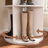 FURNIinspire Shoe Racks Rotating Shoe Rack Tower, 6 Tier Spinning Free Standing Shoe Organizer for Living Room Entryway, White, 23.6"*23.6"*63.8" - 4 of 4