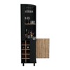 Alilang 17.70 Inch Tall Kitchen Storage Cabinet with Wine Rack, Open Shelves, and Enclosed Storage-Multicolored - 3 of 4