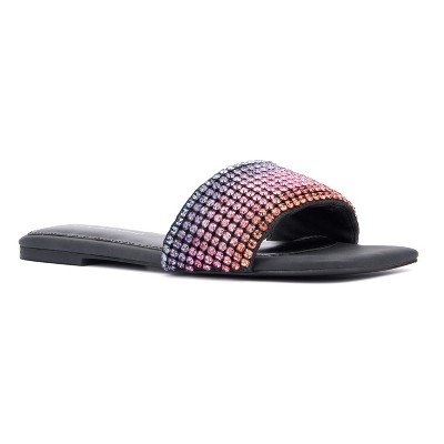 Fashion To Figure Women's Gia Flat Sandal - Wide Width