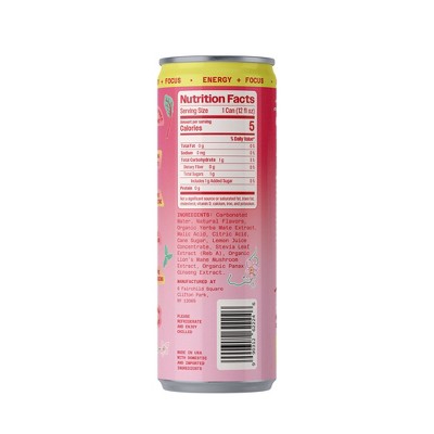 Benny Strawberry Rhubarb Lightly Sparkling Energy Drink - 12 fl oz Can