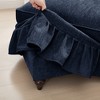 GDFStudio Arthur Modern Chenille Upholstered Sectional Sofas with Removable Ruffles Pleats Skirts and Spindle Legs - 4 of 4