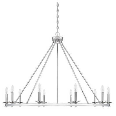 Middleton Matte Black 10-Light Metal Chandelier