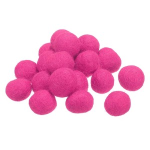 Unique Bargains Home Crafts Handcrafts Project Wool Felt Balls Beads 20 Pcs - 1 of 3