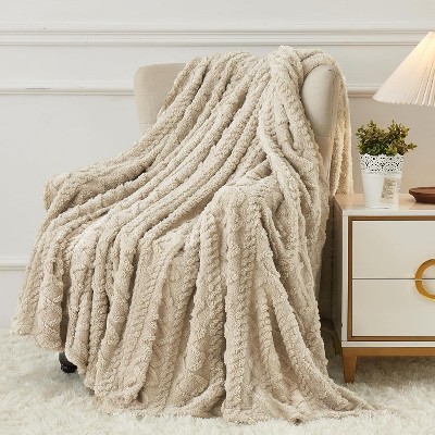Attop Cozy Soft Lightweight Fuzzy Throw Blanket for Women Portable Throw Blankets for Couch