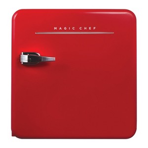 Magic Chef® 1.6-Cu. Ft. ENERGY-STAR® Certified Retro Mini Fridge with Manual Defrost (Red) - 1 of 4