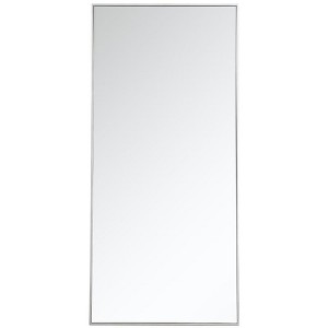 Elegant Lighting Metal frame rectangle mirror 30 inch in silver - 1 of 4