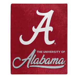 NCAA Signature Alabama Crimson Tide 50 x 60 Raschel Throw Blanket - 1 of 3